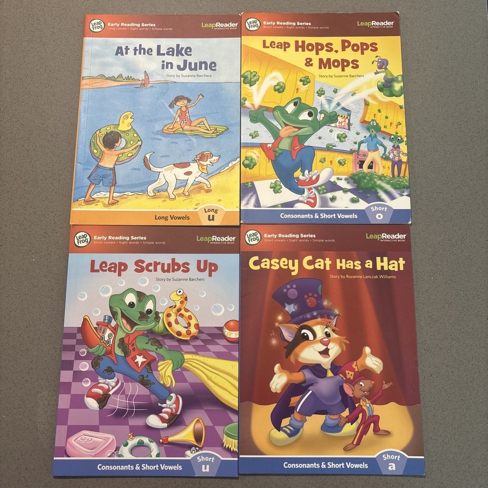 Leap Frog Leap Reader - Consonants & Short Vowels & Long Vowels Set Of 4